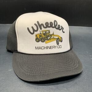 Vintage Wheeler Machinery Foam Truckers Hat Double Snap Adjustable Mohr’s Brand